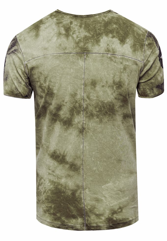 T-shirt in kleur met logo-print in de stijl van Tie Dye Batik