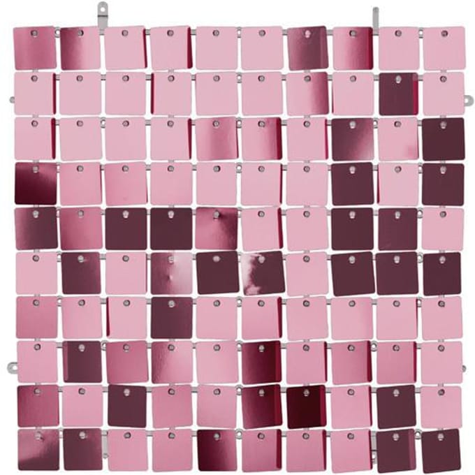 Licht Roze Paillettenpaneel Backdrop Vierkant (30x30 cm)
