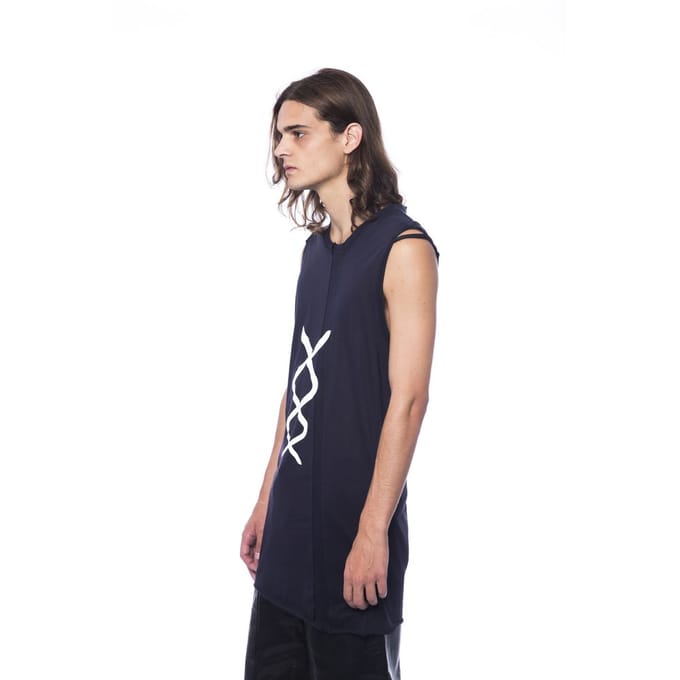 Langsnoer Grafisch Tanktop