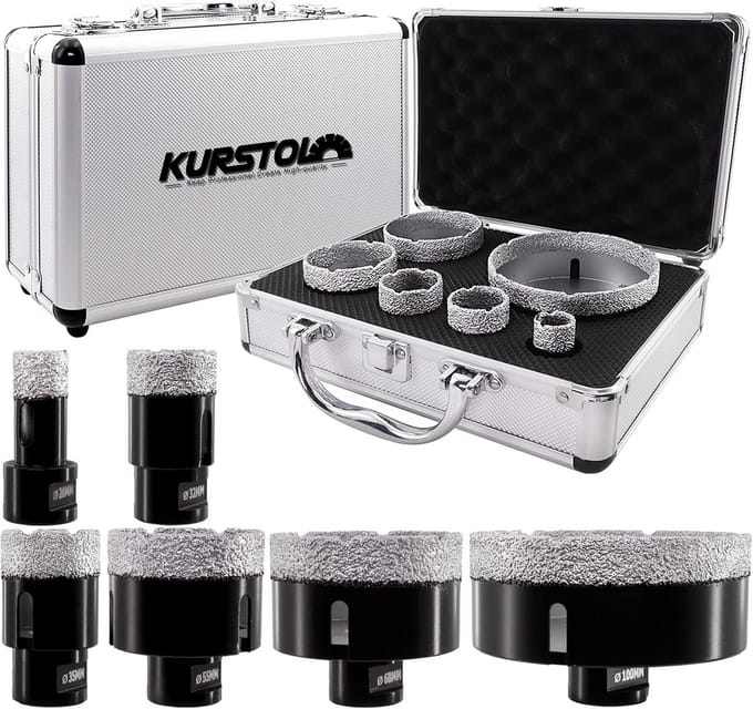 Diamantboor Set 6 Delig - Voor Tegels, Graniet en Marmer (20-100mm)