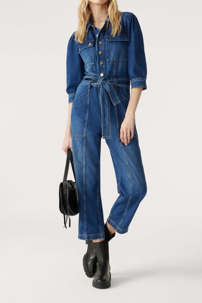 BA&SH Combinaison Fanessa Bluejeans Taglia: 42 | Tute Outlet | Donna | Blu