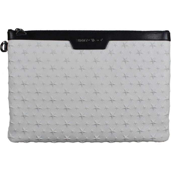 Jimmy Choo Derek clutch Wit