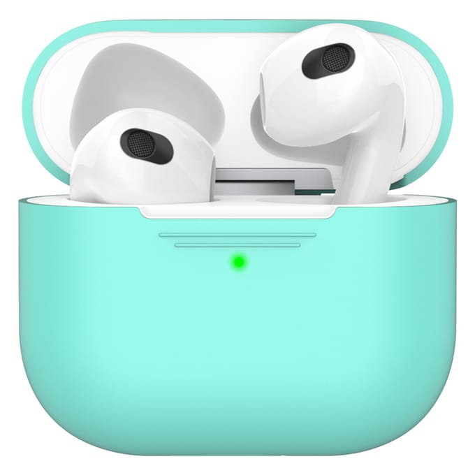 KeyBudz Elevate Protective Silicone Case voor de Apple AirPods 3 (2021) - Diamond Blue
