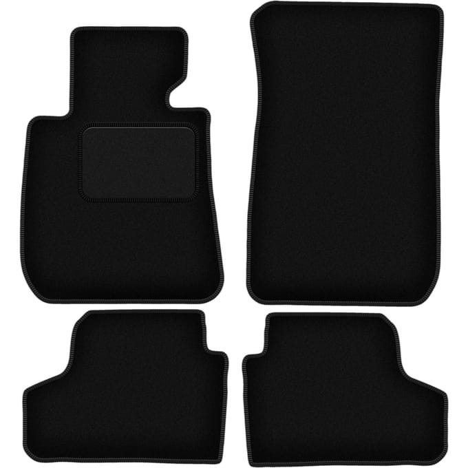 Zwarte veloursmatten voor: BMW 3 E93 cabriolet (2004-2011)