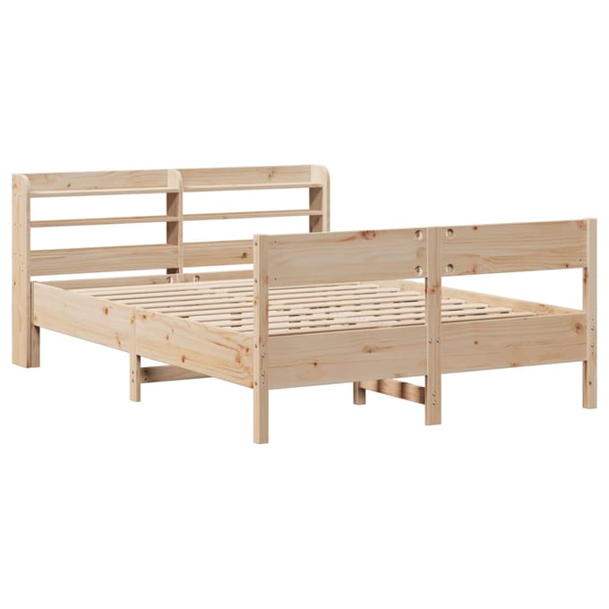 vidaXL - Bedframe - zonder - matras - massief - grenenhout - 160x200 - cm