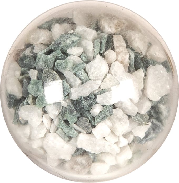 Clayre & Eef Deurknop 5 cm Grijs Wit Glas