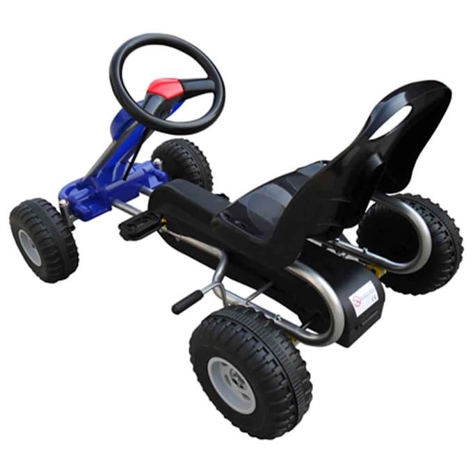 vidaXL Skelter met pedalen blauw