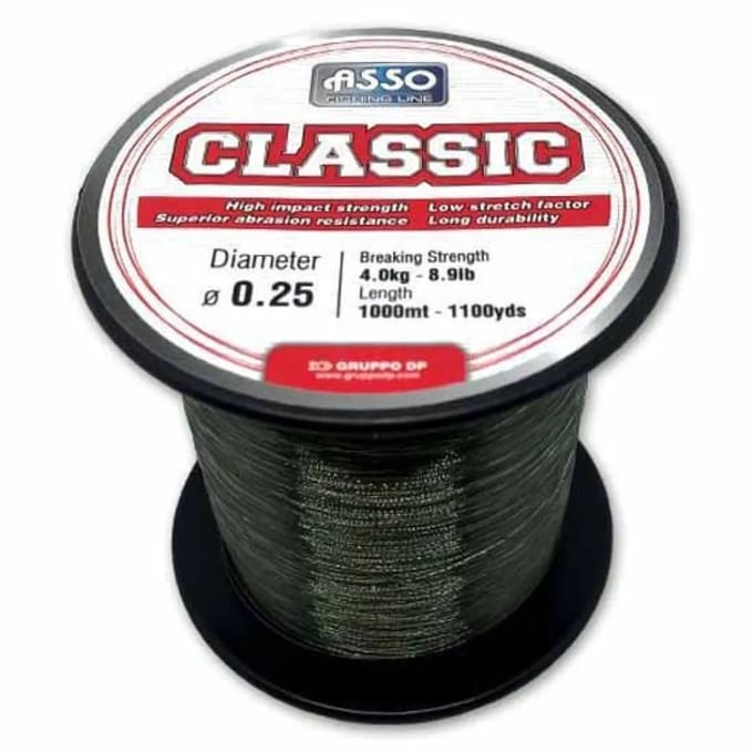 Asso Classic 1000 M Monofilament Zilver 0.400 mm
