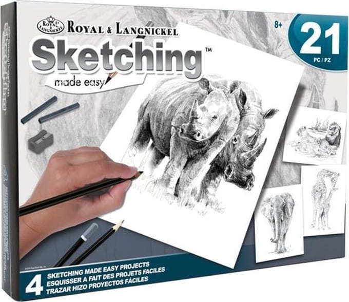 AVS-SME214 Sketching Made Easy Activity Set - 4 Projects ZOO ANIMAL B
