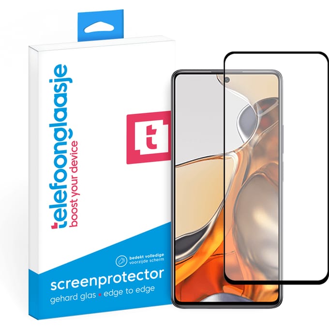 Xiaomi 11T Pro screenprotector gehard glas Edge to Edge