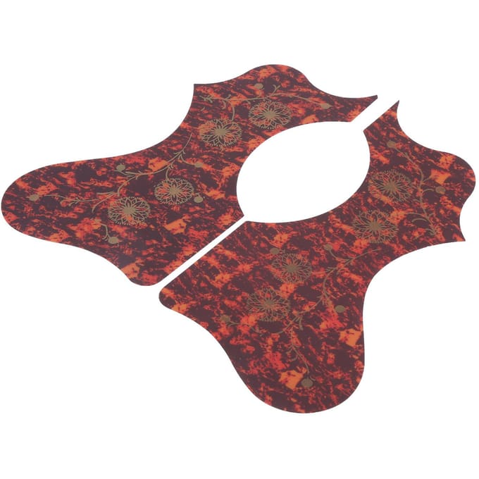2 Pièces Guitare Garde Plaque de Protection en Plastique Pack Set Accessoire Remplacement pour Acoustique Marron marron