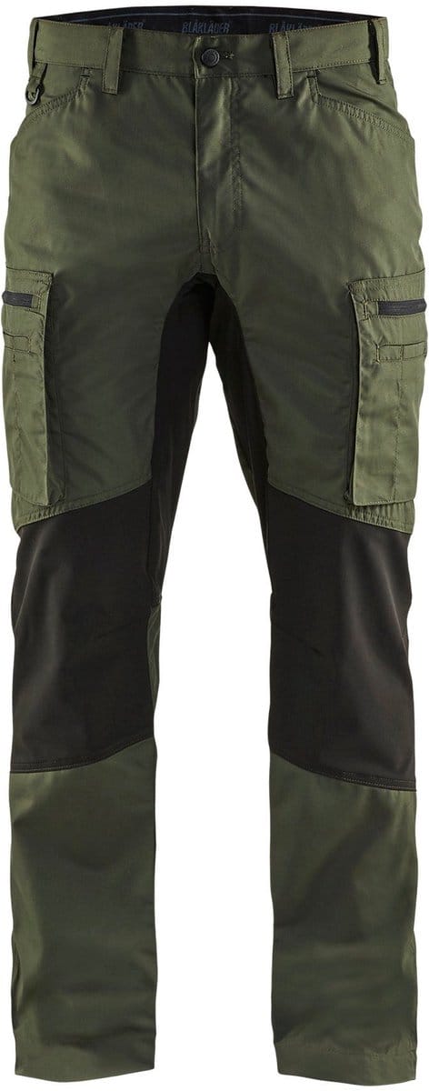 Blaklader Garden werkbroek 1454-1835 - Army Groen/Zwart - C48