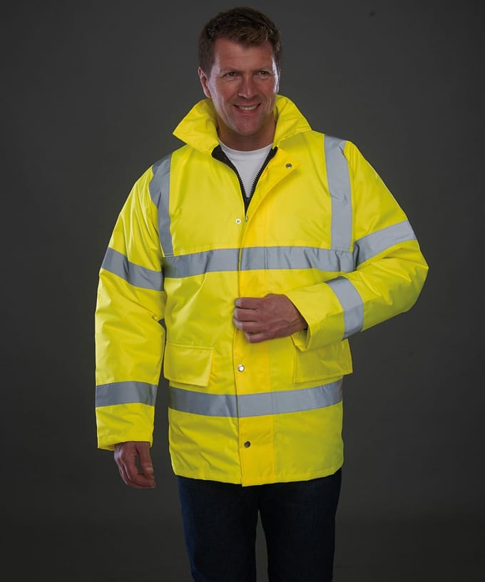 YOKO- JACKET - REFLECTIEF - REGENJAS - VEILIGHEIDSJAS - MET CAPUCHON - 3XL