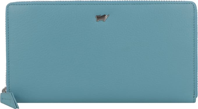 Braun Büffel Leren Portemonnee Joy Zip Wallet 18CS Turquoise