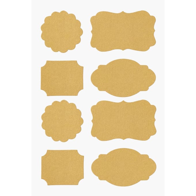 Papieren sticker "Labels"  - Goud