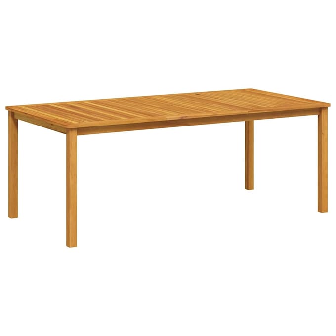 vidaXL - Tuintafel - 200x100x74 - cm - massief - acaciahout