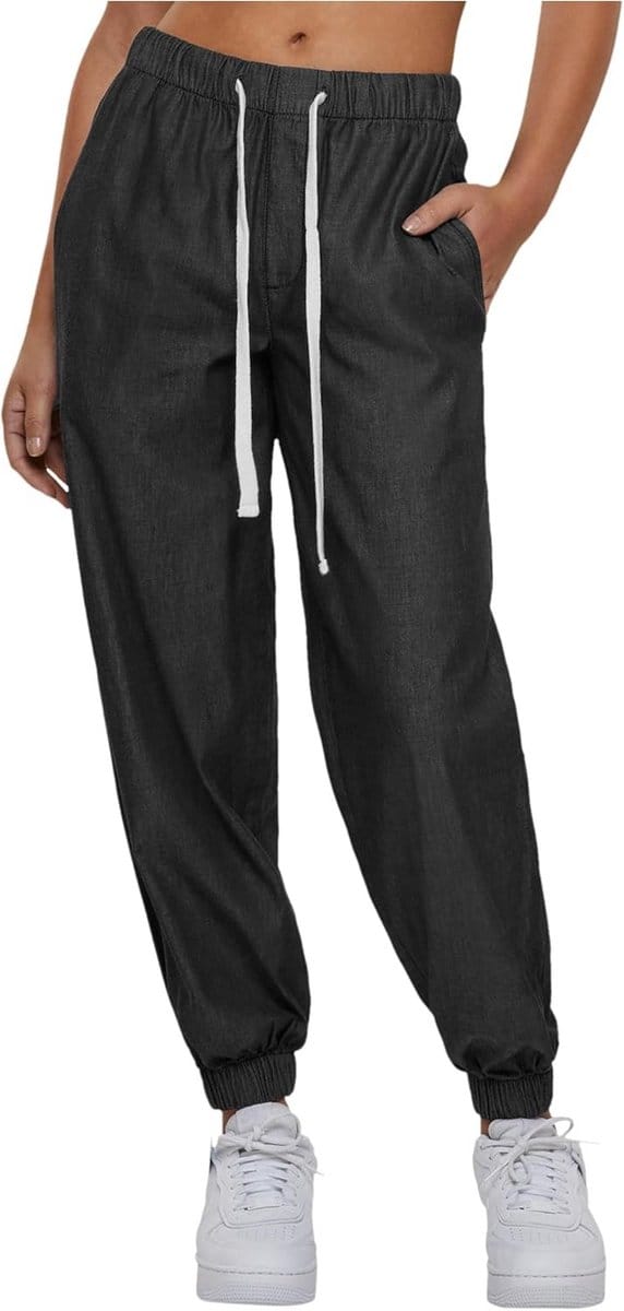 Dames Joggingbroek Light Denim Comfortabele Casual Pasvorm