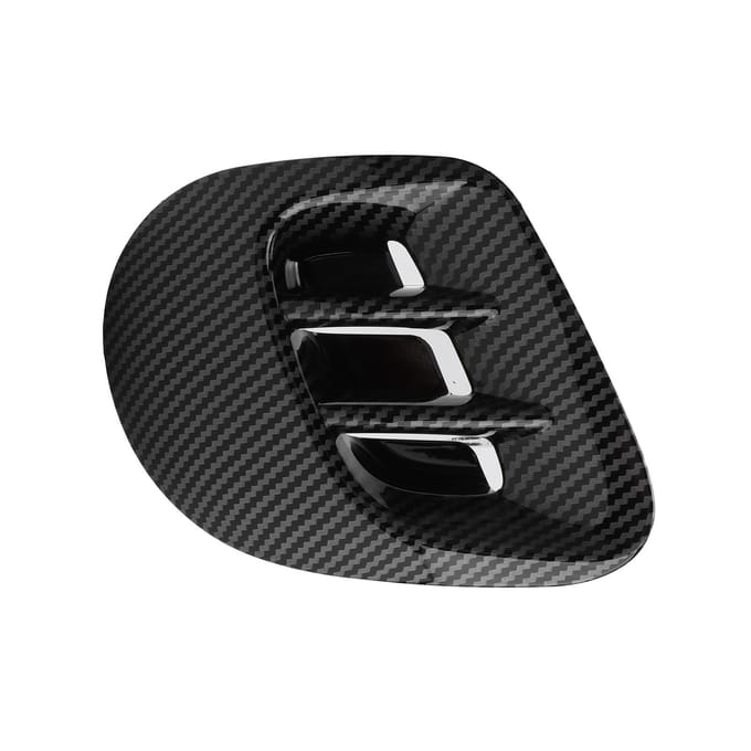 Achtervleugel Spatbord Zijluchtinlaat Afdekkappen Vervanging voor Smart Fortwo 453 2015-2021 Carbon Fiber Pattern black
