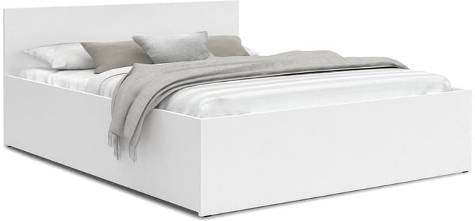 2 persoonsbed - lits-jumeaux 180x200 cm - Grenenhout & meubelpanelen - wit