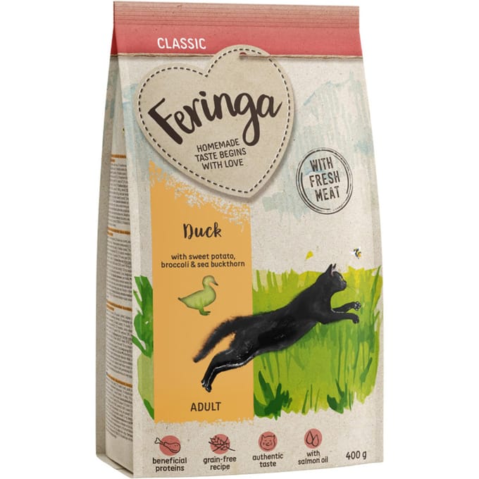 400g Feringa Adult Classic Eend droogvoer voor katten