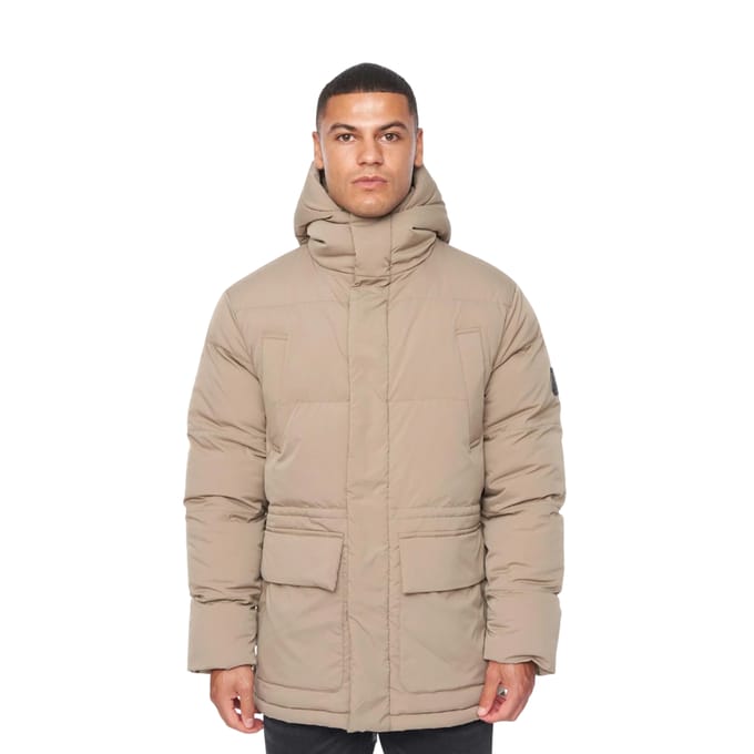 Duck and Cover Heren Fletchley Pufferjas (Beige)