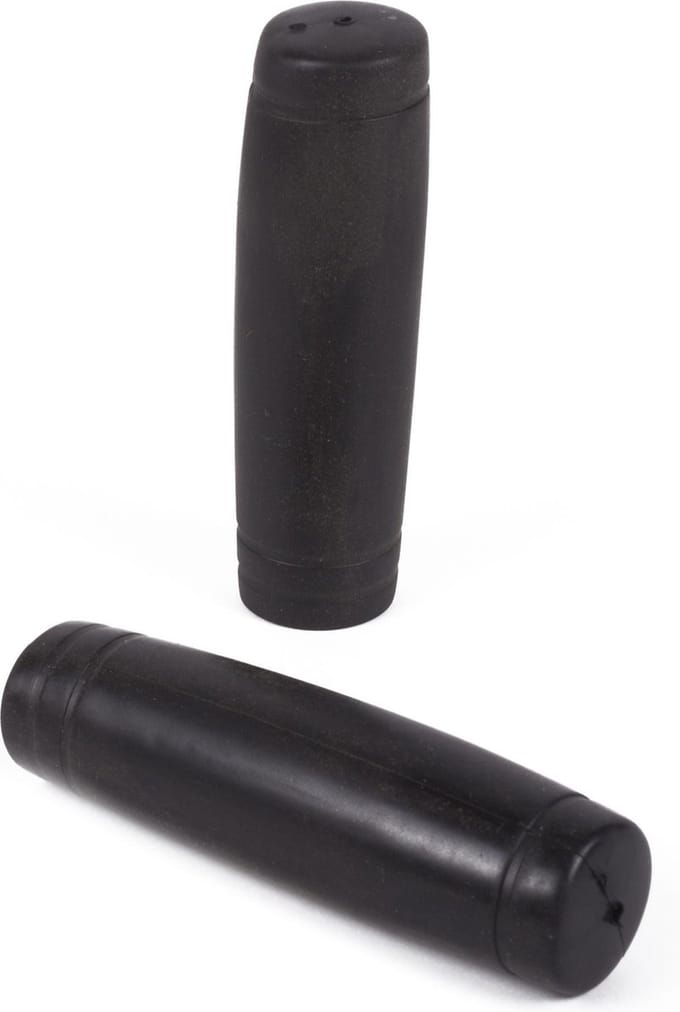 Benson Rubberen fiets handvatten - uitstekende grip - duurzaam - zwart - 110 mm