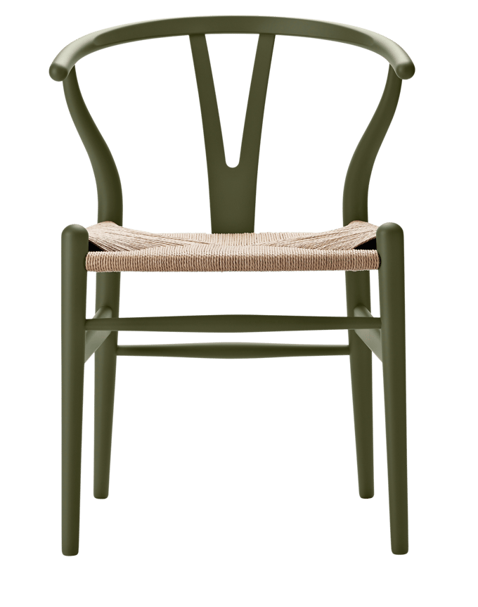 Carl Hansen & Søn CH24 Y Wishbone-stoel Soft - soft olive green