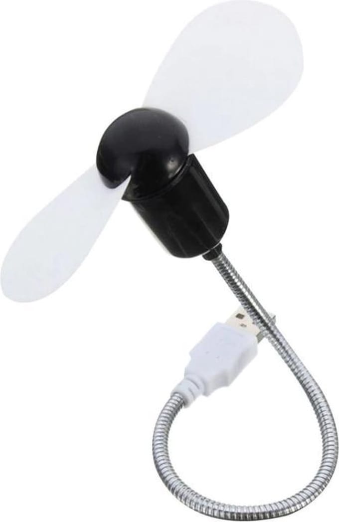 WiseGoods - USB Ventilator - Draagbare Mini Ventilator - Computer Ventilator - Laptop - Flexibel - Wit