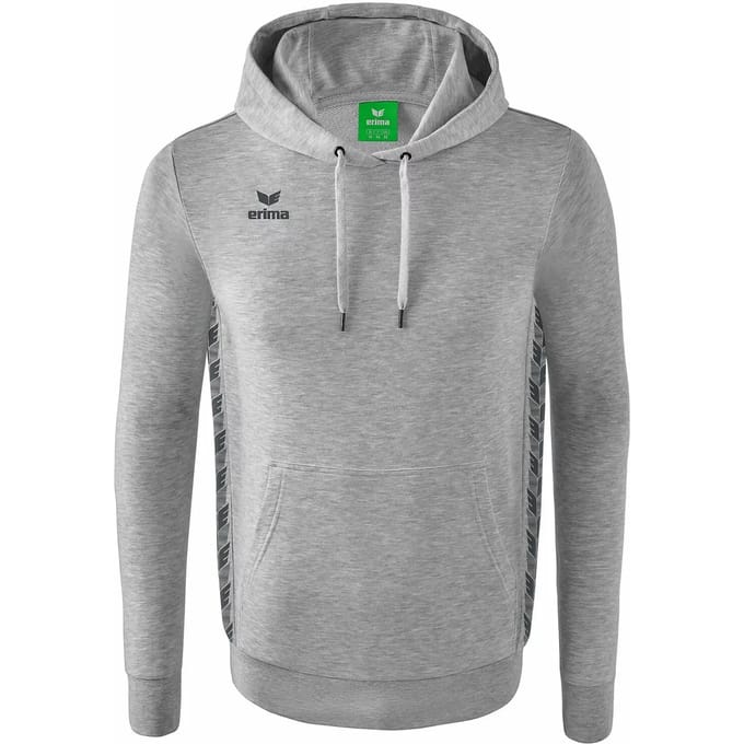 Erima Essential Team Sweatshirt Met Capuchon Heren - Slate Grey / Licht Grey Melange | Maat: L