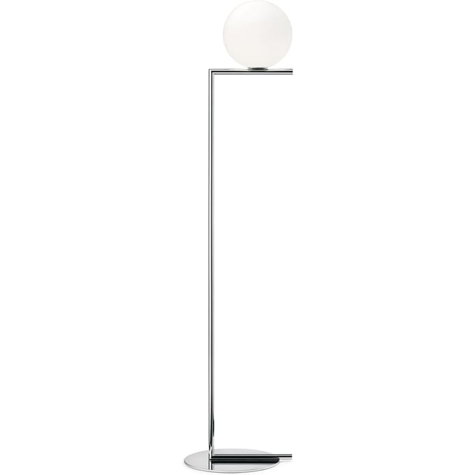 Flos - IC F vloerlamp - chroom - S - zilver