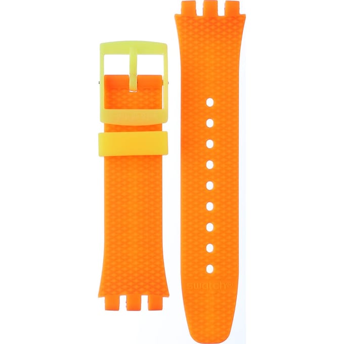 Swatch Plastic - New Chrono - SUS ASUSB422 Neon Signal Flag Horlogeband