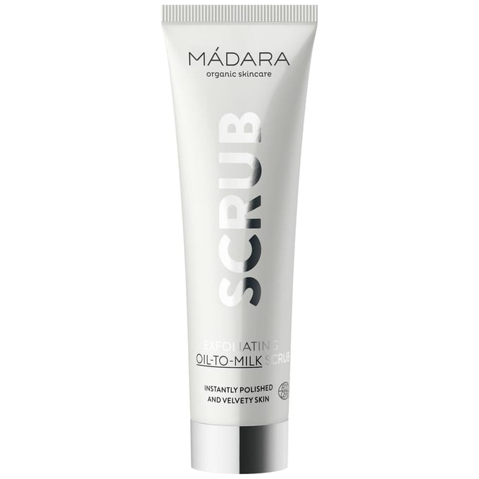 MÁDARA Oil-To-Milk Scrub 60ml - exfoliant – verwijdert dode huidcellen
