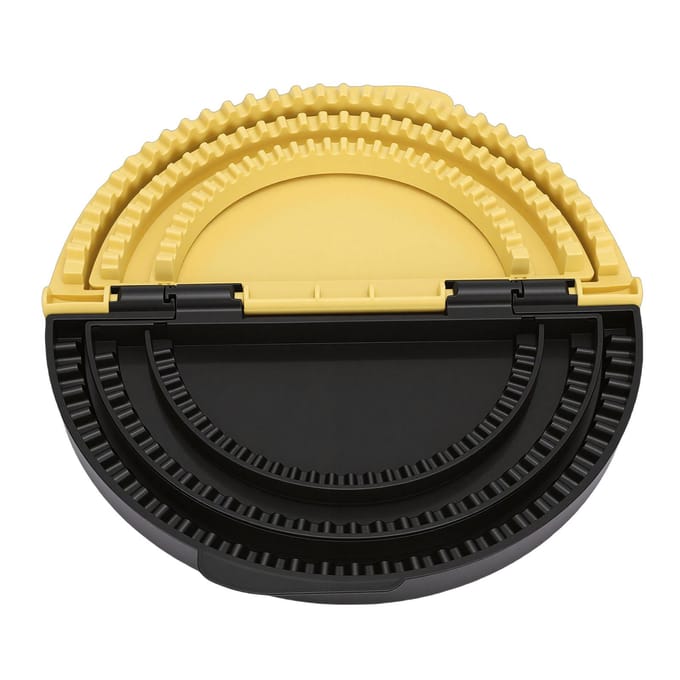 Tortilla Pers Sealer 6 8 10 Inch Afneembaar en Verstelbaar Quesadilla Crimper Maker voor Keuken yellow