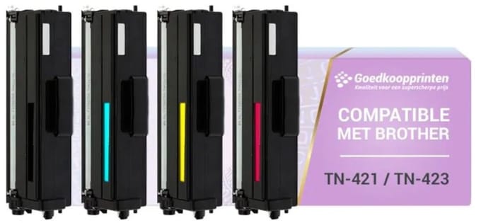 Huismerk Brother TN-423 (TN-421) toner cartridge Multipack