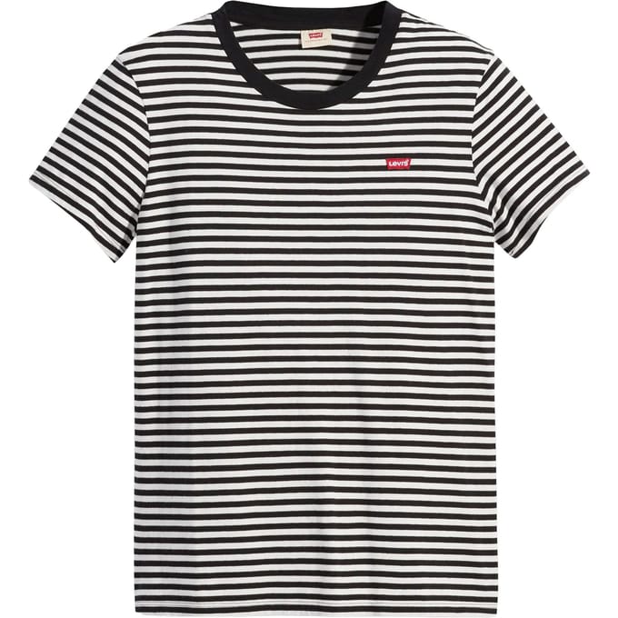 T-shirt van katoen met streepmotief