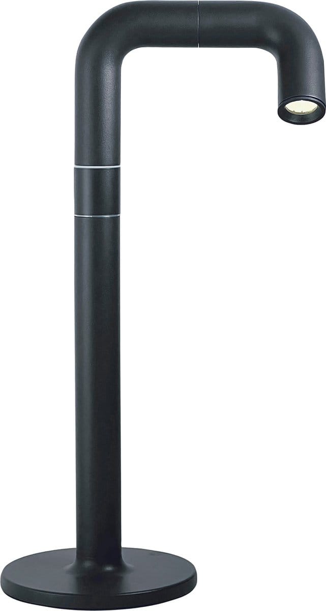 NEWDES | Tafellamp| PIPE |LED | Dimbaar | 38 CM | Antraciet/ oplaadbaar / indoor / outdoor / Sompex