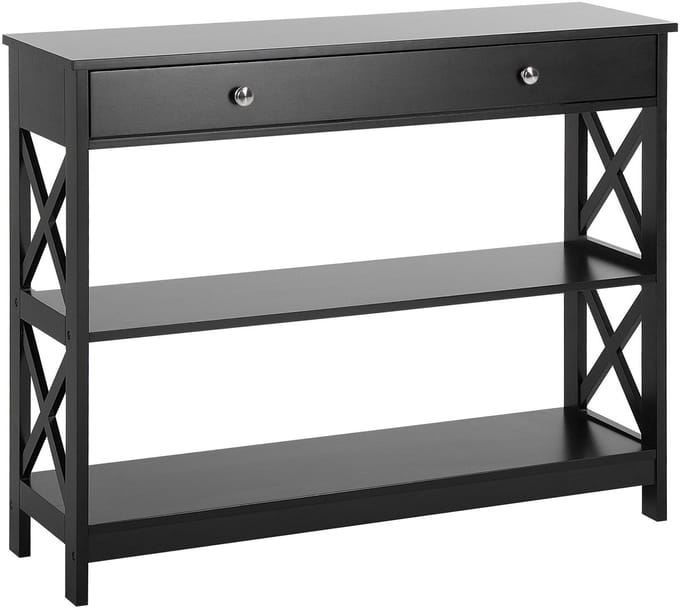 MONTGOMERY - Consoletafel - Zwart - MDF