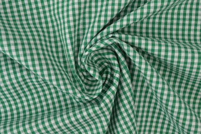 Ruitjesstof - Donkergroen 2,5mm ruit - 1 meter - Per meter - 150cm breed