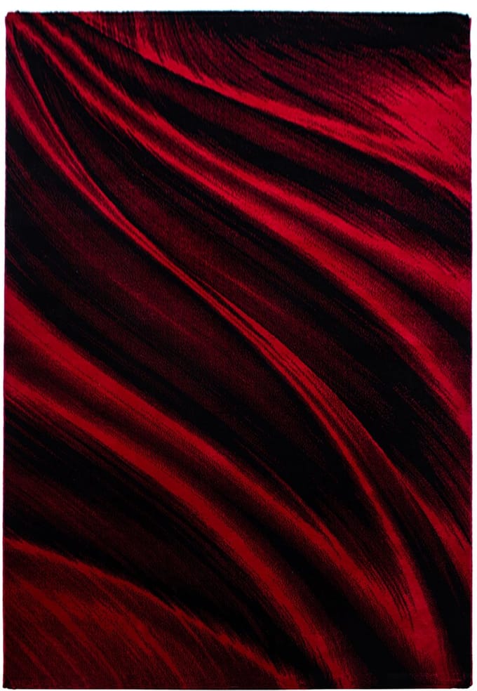 Miami Vloerkleed – Rood – Laagpolig met Golvend Design