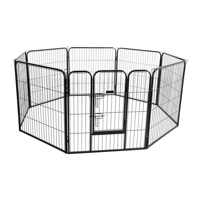 Kerbl Huisdierverblijf met deur voor honden en puppy's 8 elementen à 80x77cm