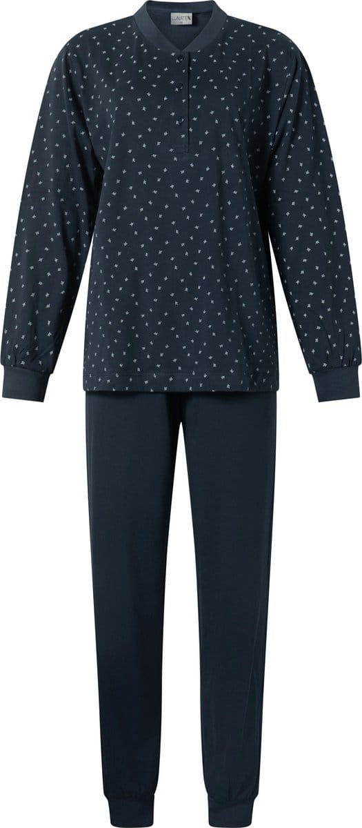 Lunatex dames pyjama - maat S - Porto Leaf - marine