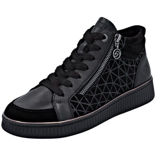Hoge sneakers van Goatsuede-leer