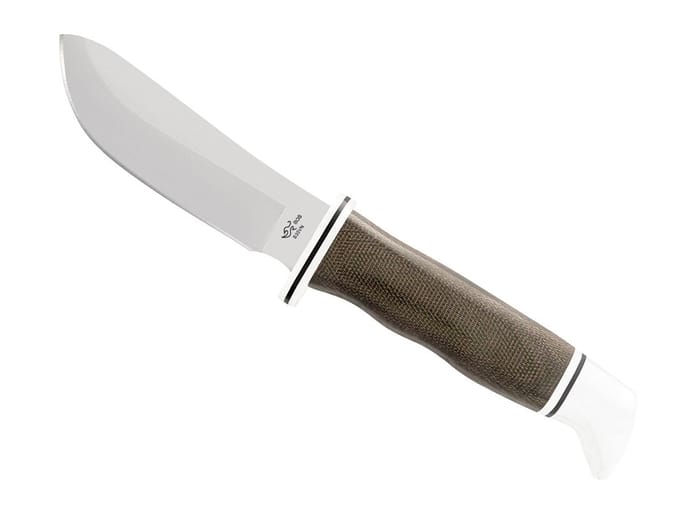 Buck skinner pro green canvas micarta