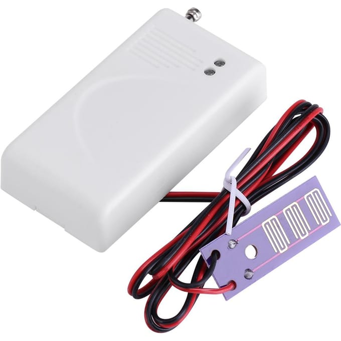 433MHz Bedrade Overloop Lekagesensor Waterniveau Lekdetector Huisbeveiligingsalarm white