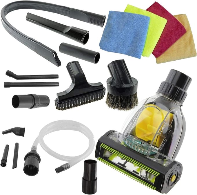 Stofzuiger Accessoireset - Reinigingskit - Auto Reinigen - Universele Pasvorm - 35mm - Grijs
