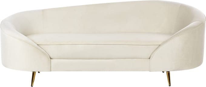 SAVAR - Tweezitsbank - Lichtbeige - Fluweel