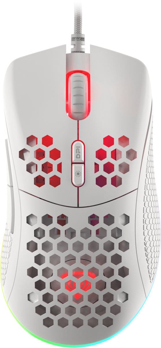 Natec Krypton Serie 555 - Muis - Optisch - 7 knoppen - Wit