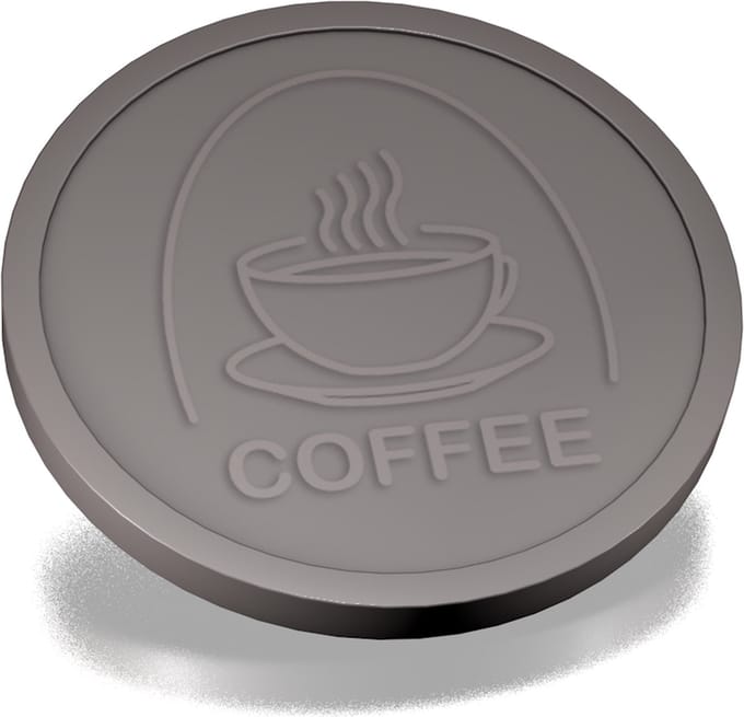 CombiCraft Reliëfmunten koffie grijs - 250 stuks