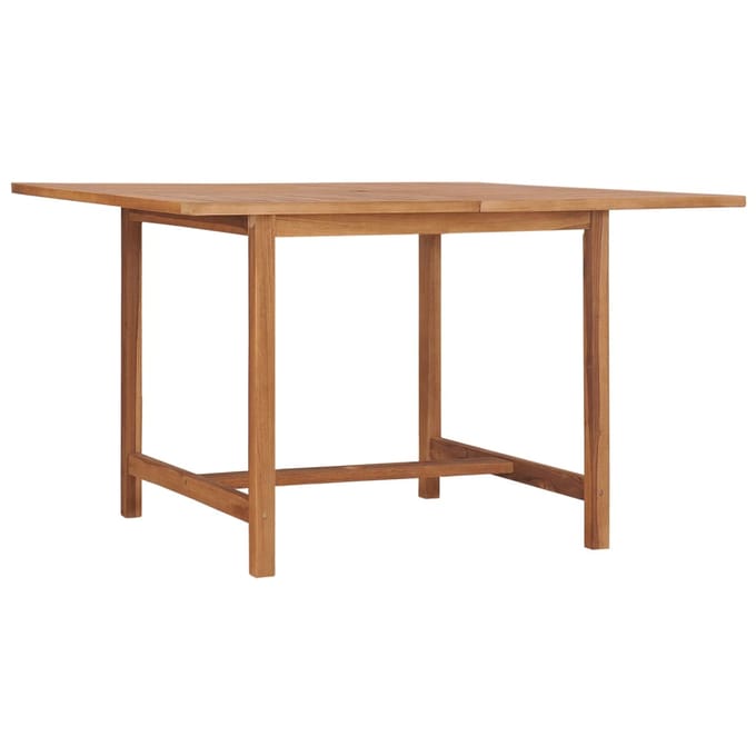 vidaXL - Tuintafel - 110x110x75 - cm - massief - teakhout