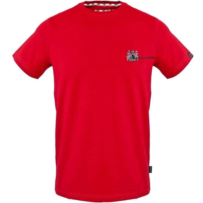 Aquascutum Heren Aldis Logo T-Shirt (Rood)